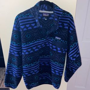 Patagonia Synchilla, purple pattern, men’s small